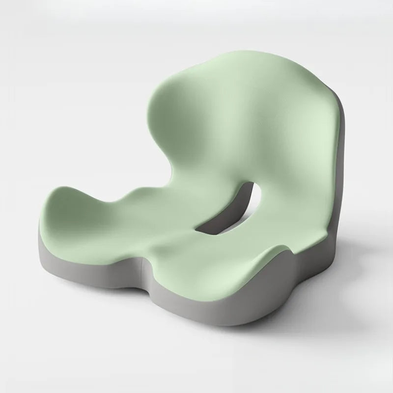 Cojín de espuma viscoelástica de una pieza para oficina, embellecedor de caderas, alivia la columna y con soporte lumbar.
