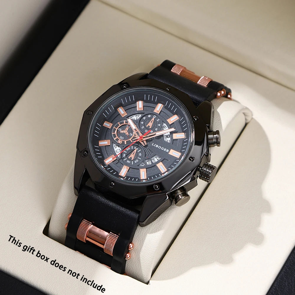 Reloj deportivo de negocios de silicona para hombre