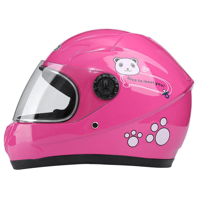 Casque de moto intégral amovible pour enfant, adapté à toutes les saisons, protection sportive pour enfants