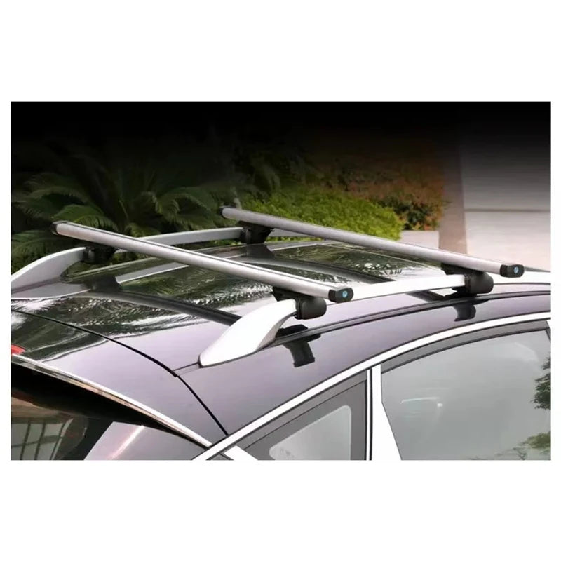 2pcs Universal Waterproof Top Bag Storage Luggage Rack For SUV Aluminum Alloy & ABS Material Jeep Roof Rack Auto Accessory