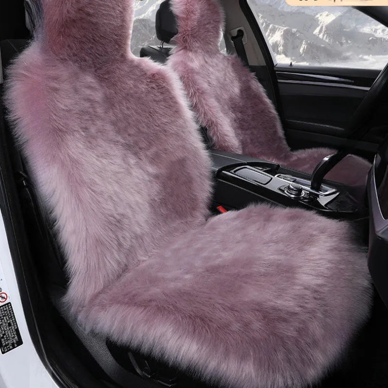 Plush Faux Sheepskin Car Seat Cover