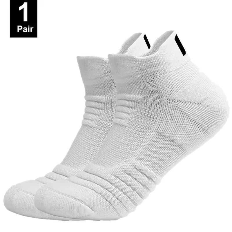 1/3 pares de calcetines de fútbol antideslizantes para hombre, calcetines de algodón de tubo corto largo, calcetines deportivos de baloncesto, calcetines transpirables desodorantes 39-45