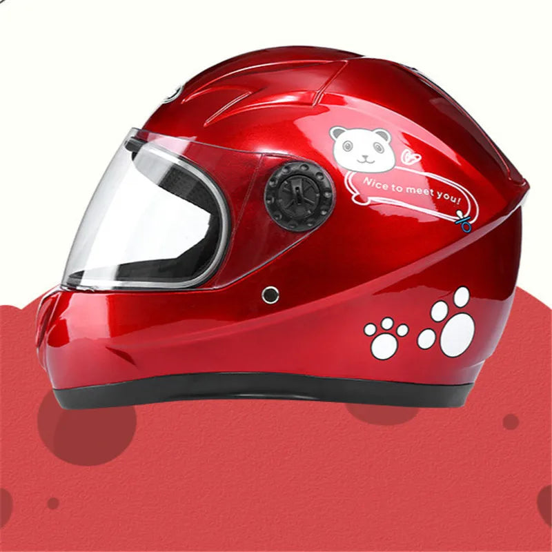 Casque de moto intégral amovible pour enfant, adapté à toutes les saisons, protection sportive pour enfants