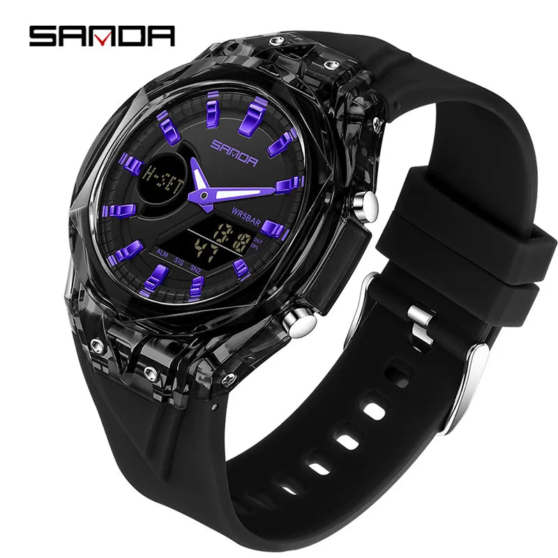 Relojes deportivos digitales para hombre, marca de lujo, relojes de pulsera de cuarzo para hombre, reloj de pulsera multifunción de doble pantalla