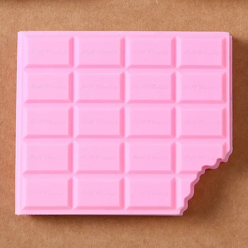 Bloc-notes portable en chocolat, 80 feuilles, pour le bureau et l'école