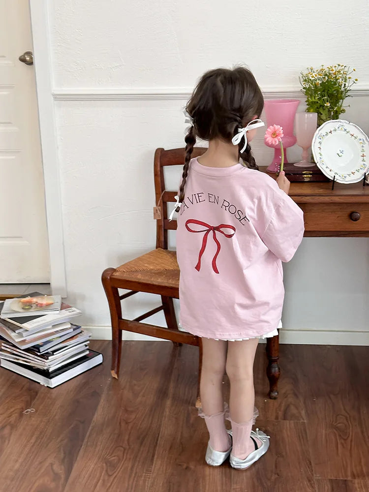 Ropa Infantil Niña Niños Camiseta de Manga Corta Ropa de Niña Verano Tops Ropa de Niños Ropa de Niño Ropa De Niña Ropa De Niño