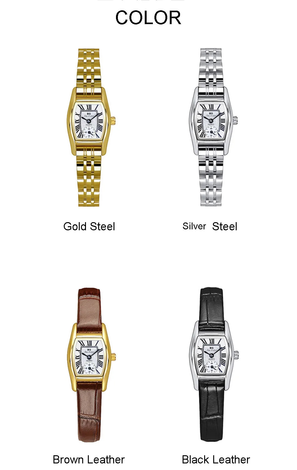Relojes para mujer, elegante, vintage, rectangular, para dama con correa pequeña de cuero marrón, a la moda, dorado, de cuarzo, reloj de pulsera para mujer 2025