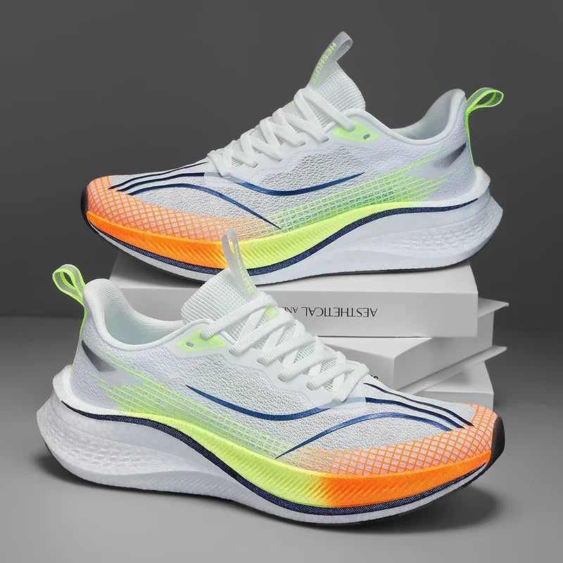 The Carbon Plate Marathon Sports Shoes Undergo Professional Testing To Provide Stable Support for Shock-absorbing, Rebound.