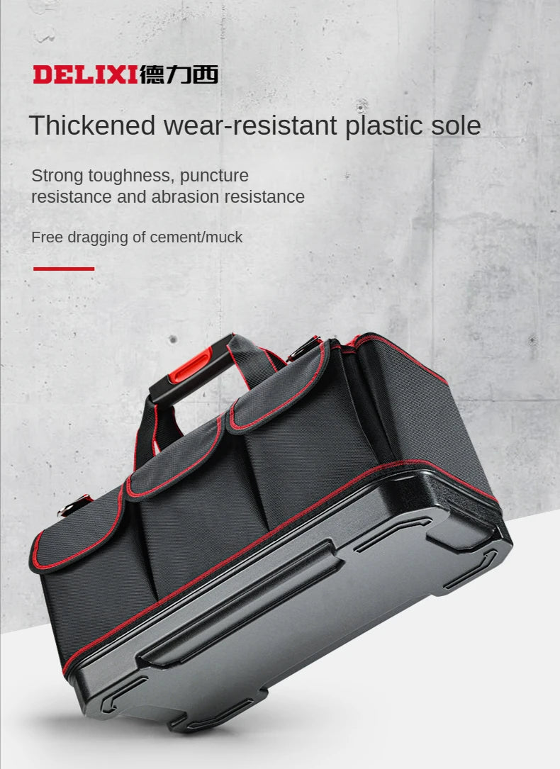 Bolsa de herramientas profesional, organizador de almacenamiento resistente para garaje, mochila de electricista, bolsa de herramientas, bolsas de ferretería