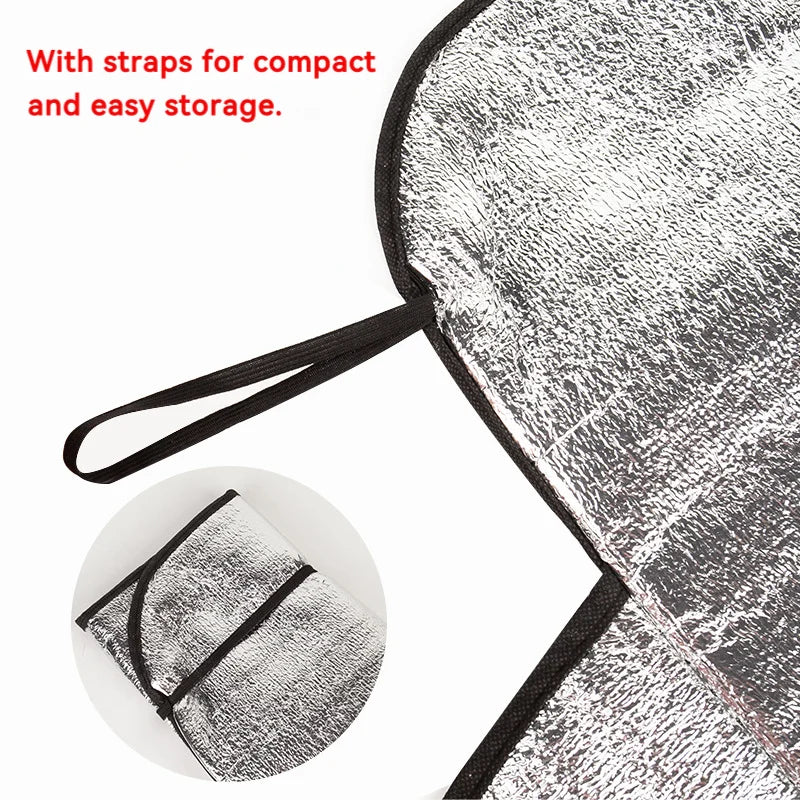 Cubierta universal para parabrisas de coche - Protector contra heladas, hielo, lluvia y sol para la mayoría de coches y todoterrenos, 1 unidad de protector de parabrisas automático