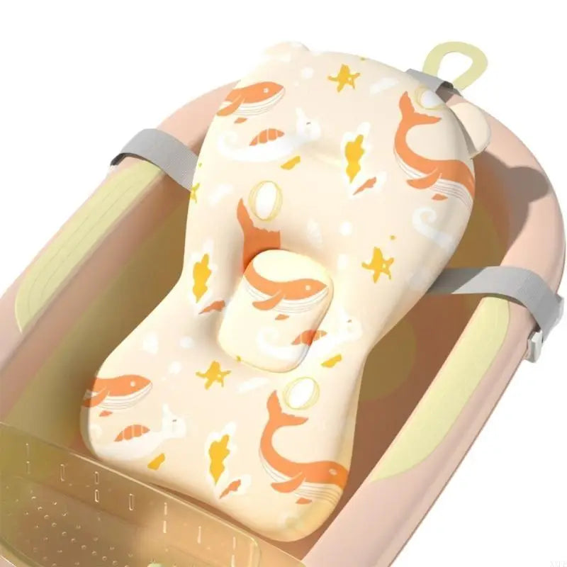 Colchoneta de Baño de Seguridad para Bebé Cojín Portátil Antideslizante para Bañera de Bebé Colchoneta de Apoyo para Ducha Suave Colchoneta Flotante de Seguridad para Bebé