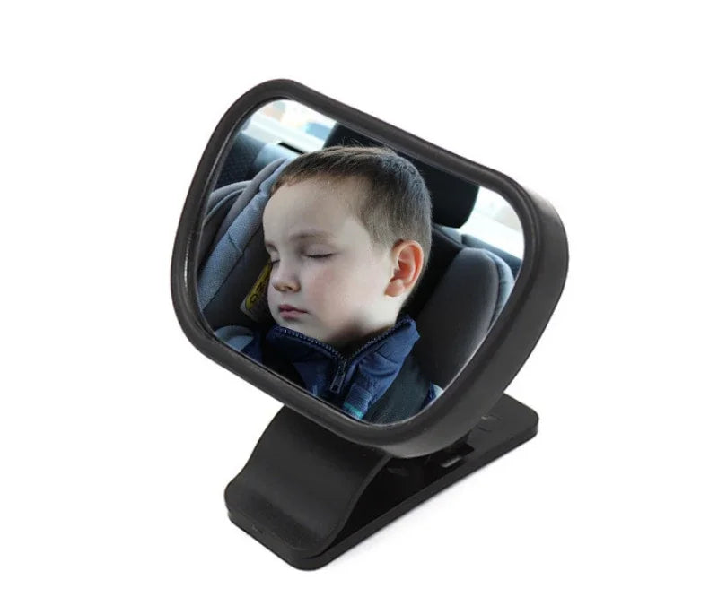 Rétroviseur bébé 2 en 1 Mini rétroviseur convexe pour enfants, vue arrière réglable, moniteur pour enfants, accessoires de voiture