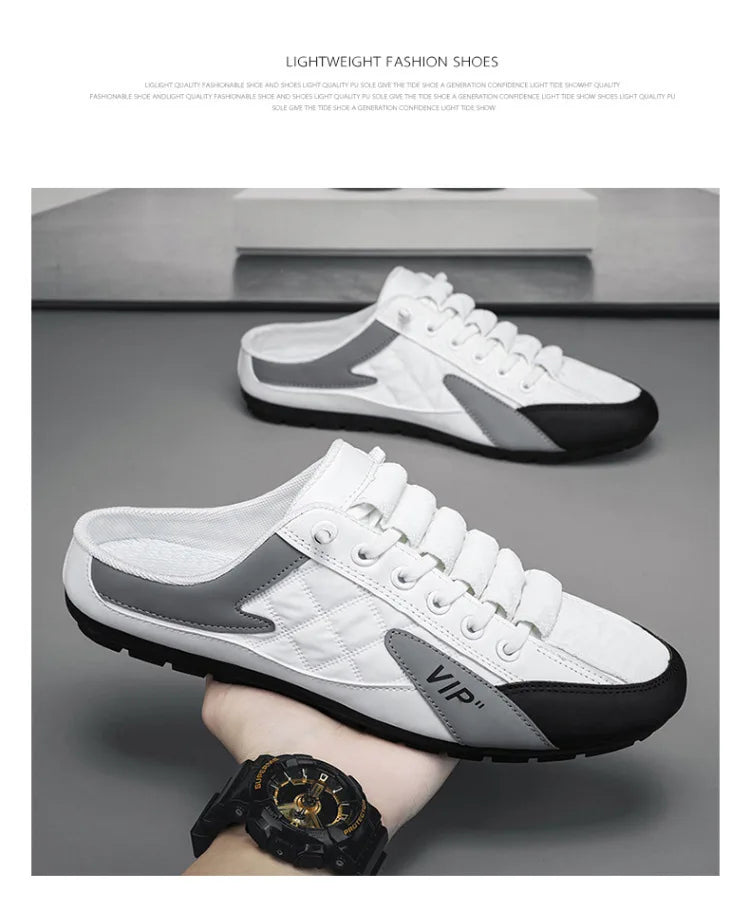Zapatillas de verano para hombre, zapatos casuales de hombre de suela plana a la moda, zapatos de apoyo de suela suave, zapatillas de hombre Zapatos De Hombre