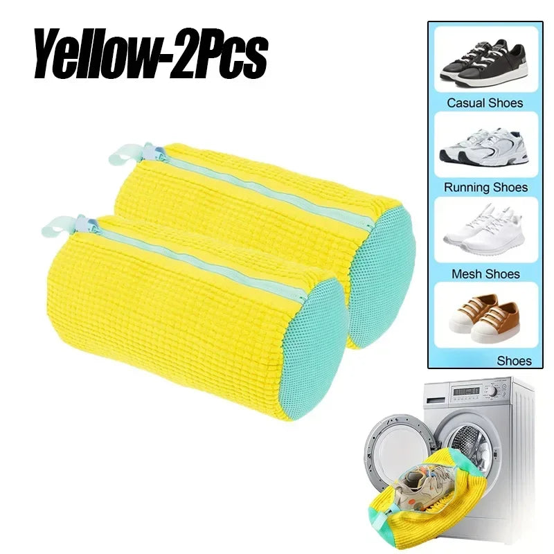 Bolsas de lavandería Bolsa para lavar zapatos a máquina - con cremallera Bolsa de lavandería con abundante pelusa en el interior, perfecta para zapatillas deportivas y calzado informal