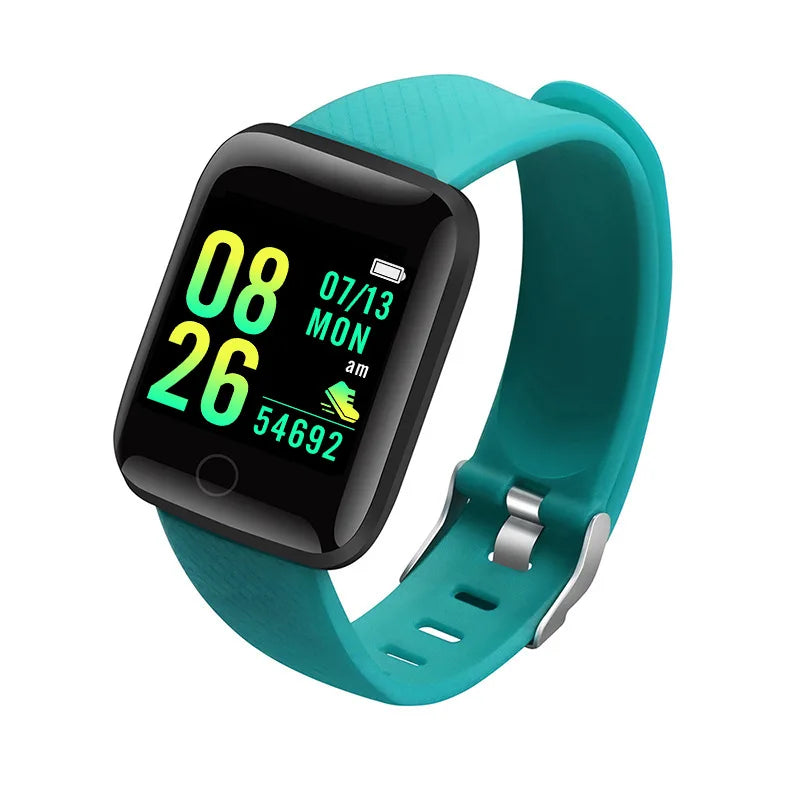 Smart Watch 116Plus D13 Y68 Pulsera deportiva para correr y monitorear el ritmo cardíaco, recordatorio de mensajes, reloj inteligente para hombre y mujer