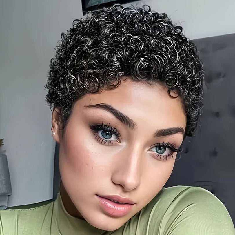 Afro Curly Pixie Wig