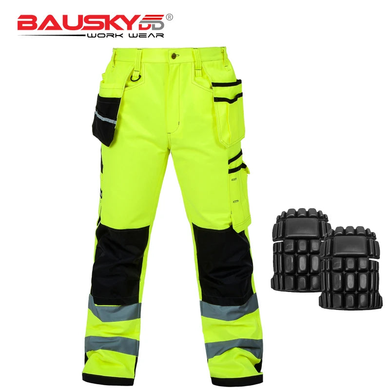 Pantalones de trabajo de hombre Craftsman, nuevos, de alta calidad, con múltiples bolsillos, pantalones de trabajo, ropa de trabajo de mecánico