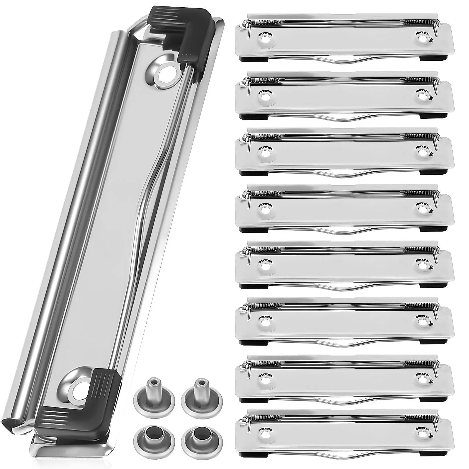 10 Pcs File Clamps Document Clips Clipboard Mountable Stationery Supplies Holder for Boards Whiteboard