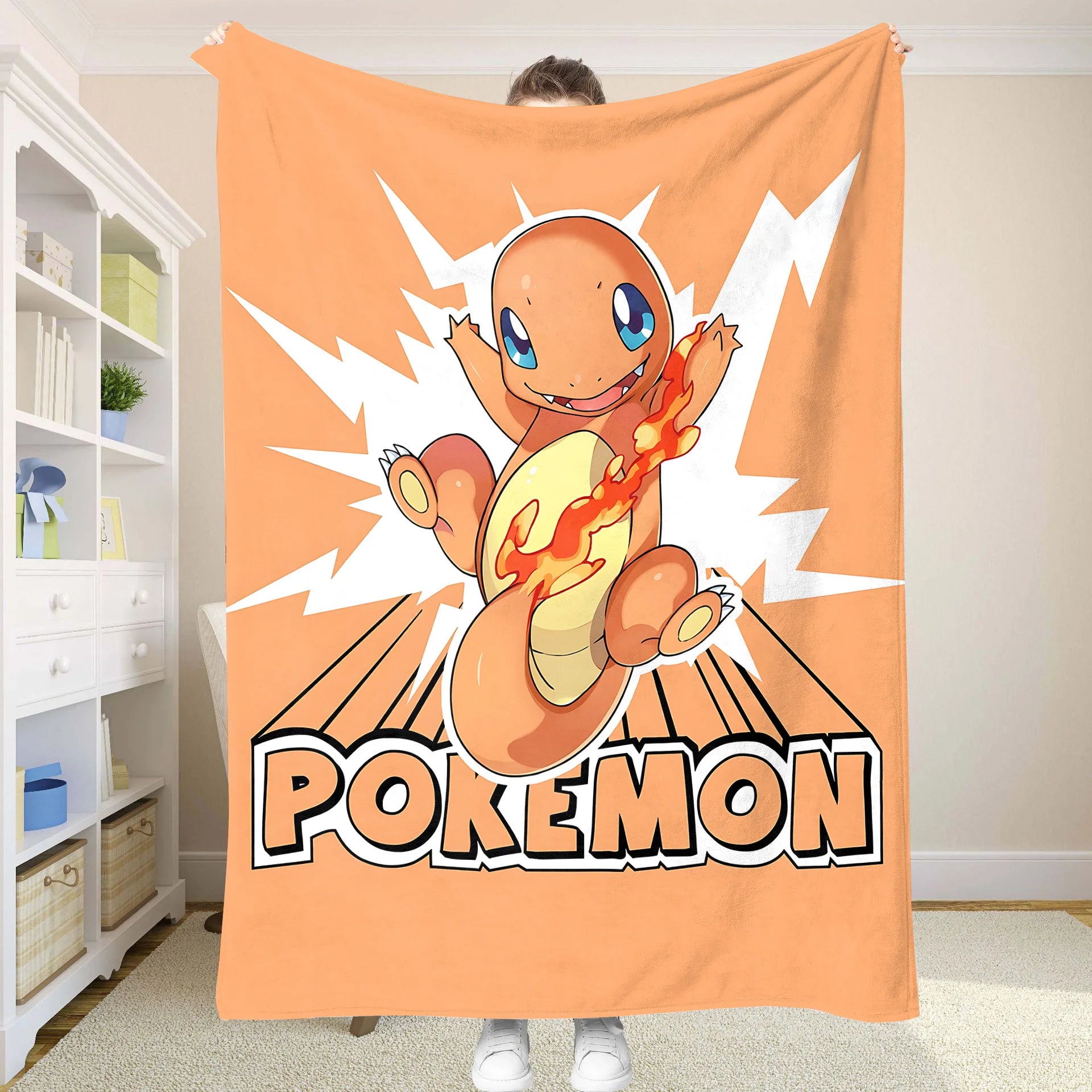 P-Pokemon Kasteteppe til Sofa Tepper Sommerdyne Sengeteppe på Sengen Hjem og Dekor Anime Kjølende Sengetepper Hvile