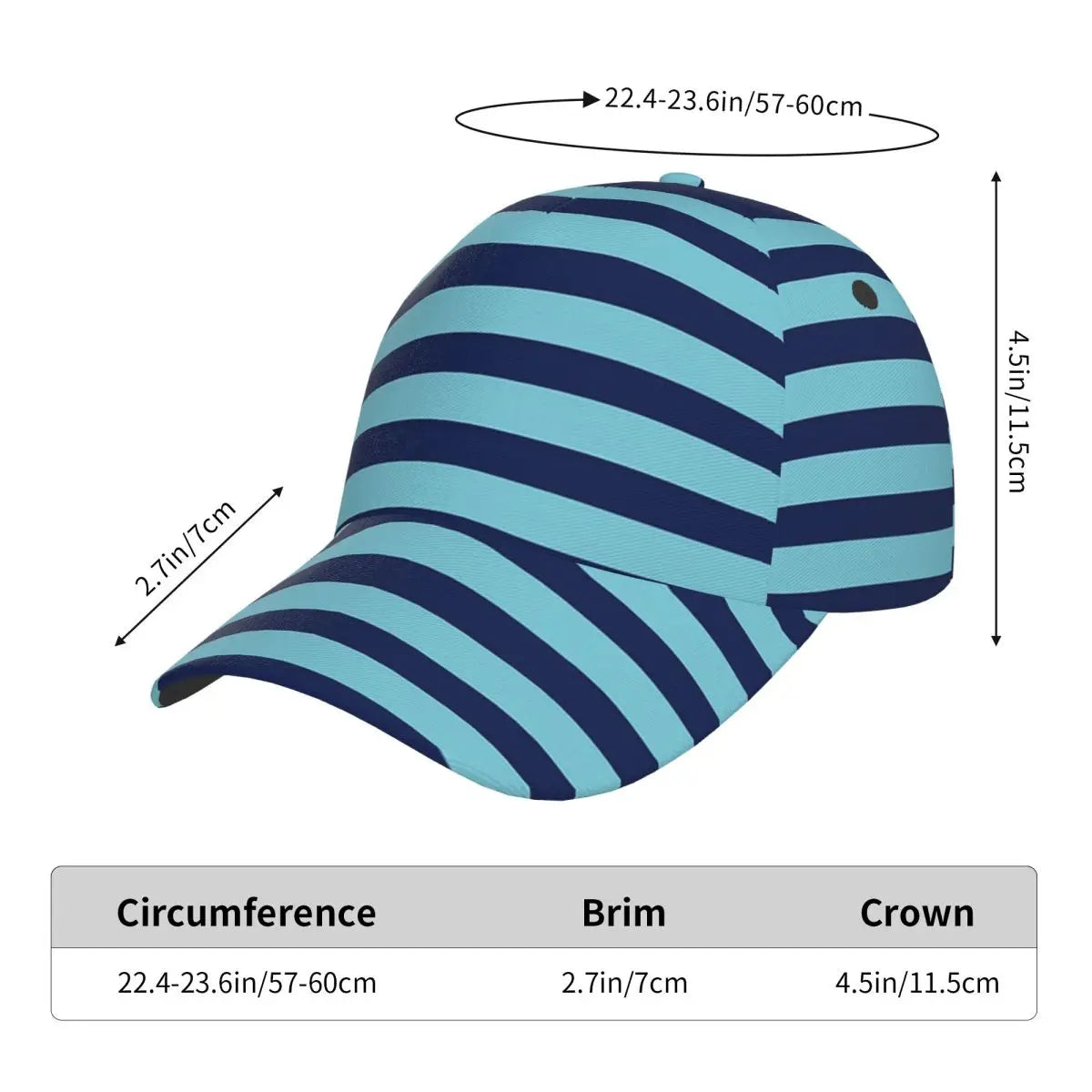 Gorra de béisbol de malla con broche de presión