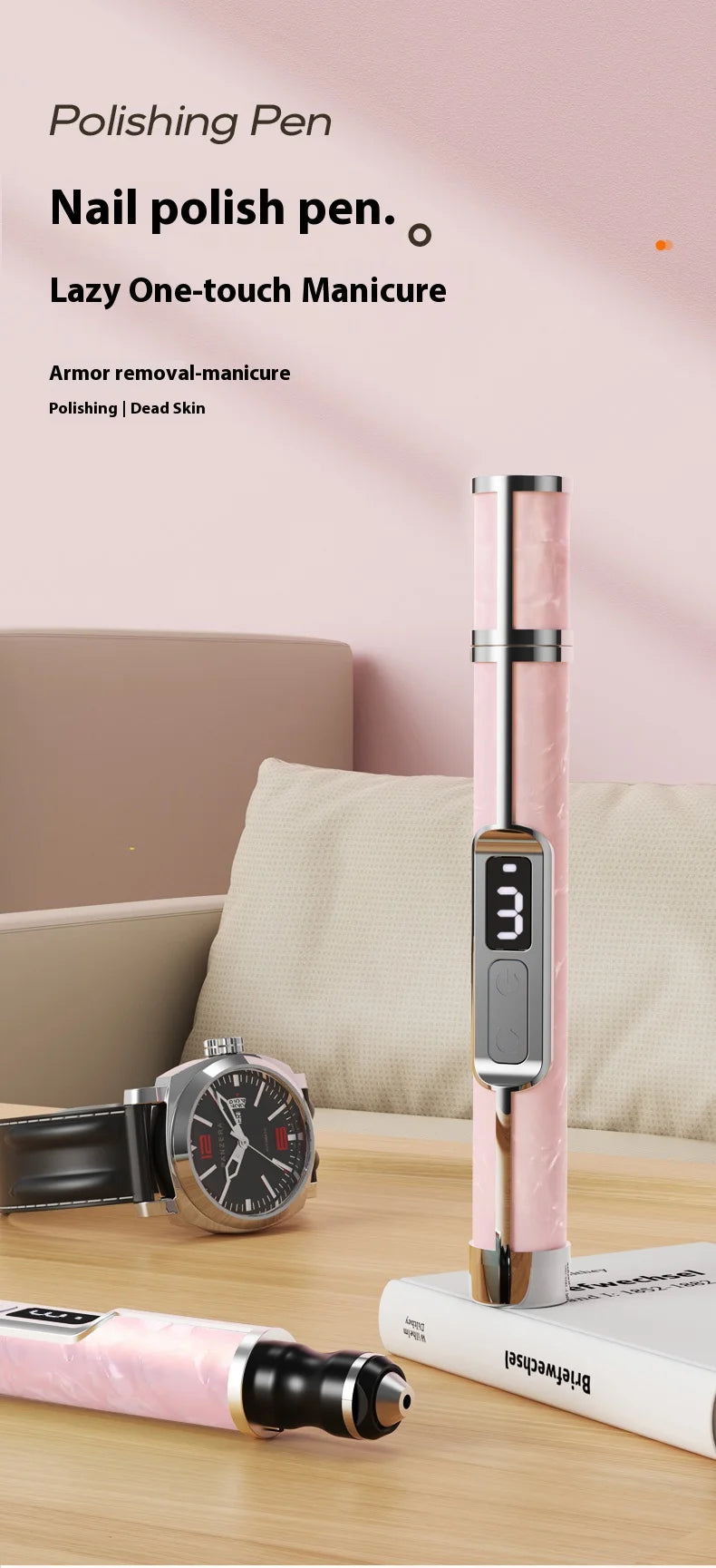 Nail art tools professional set electrical adjustment Rechargeable Electric Nail Grinder Nail Art Tools sets for Home Salon