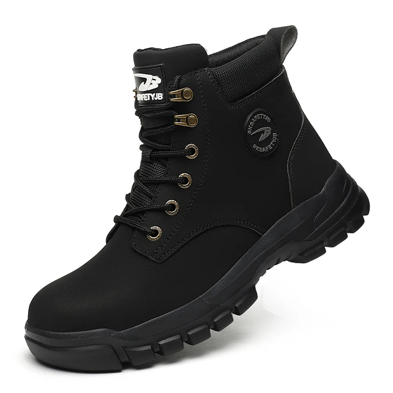 Zapatos de seguridad con puntera de acero para hombres y mujeres, ligeros, anticaída, zapatillas con puntera de acero, botas de trabajo indestructibles, calzado de seguridad para construcción