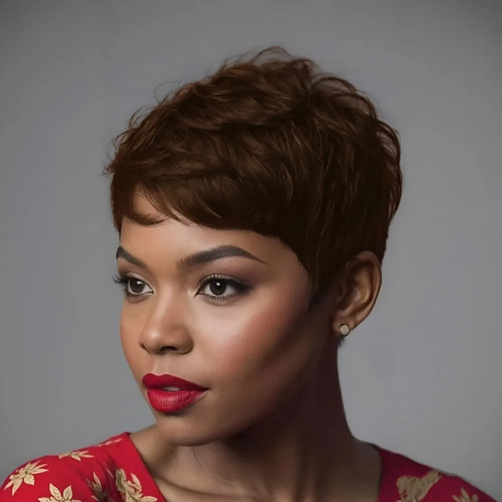 Pixie Cut Human Hair Wig