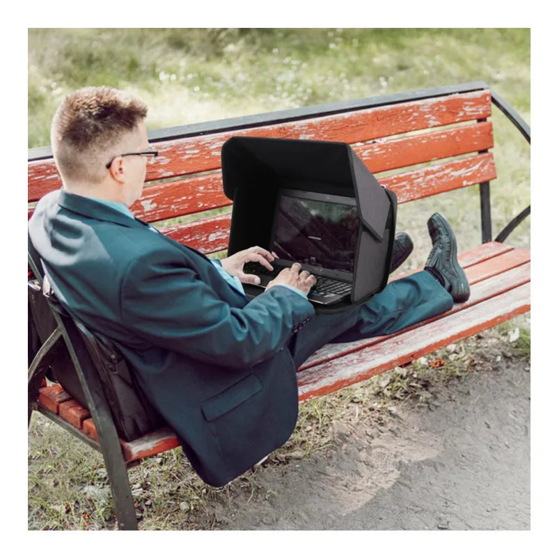 Solskjerm til bærbar PC, personvernskjerm, bærbar, sammenleggbar laptopveske, utendørs bruk, for Macbook, Lenovo, Dell, datatilbehør