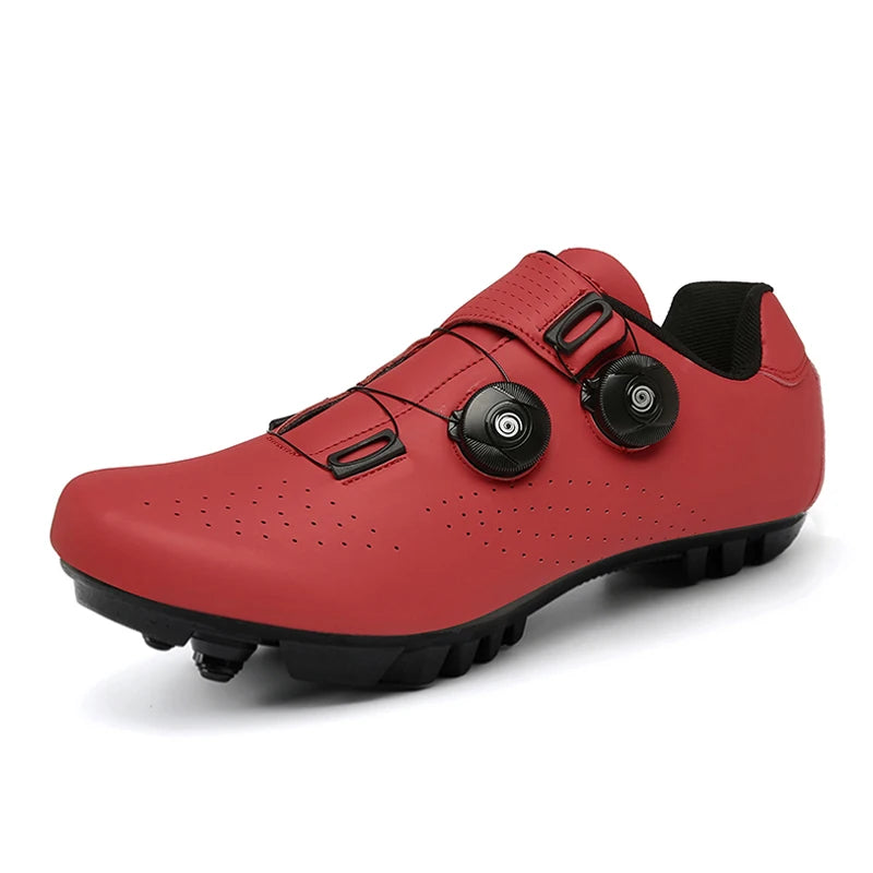 Zapatillas de Ciclismo MTB de Hombre, Botas de Ciclismo de Carretera Deportivas, Zapatillas de Velocidad Planas para Competición, Zapatillas de Montaña para Senderismo, Calzado de Bicicleta, Zapatillas de Ciclismo con Pedal SPD