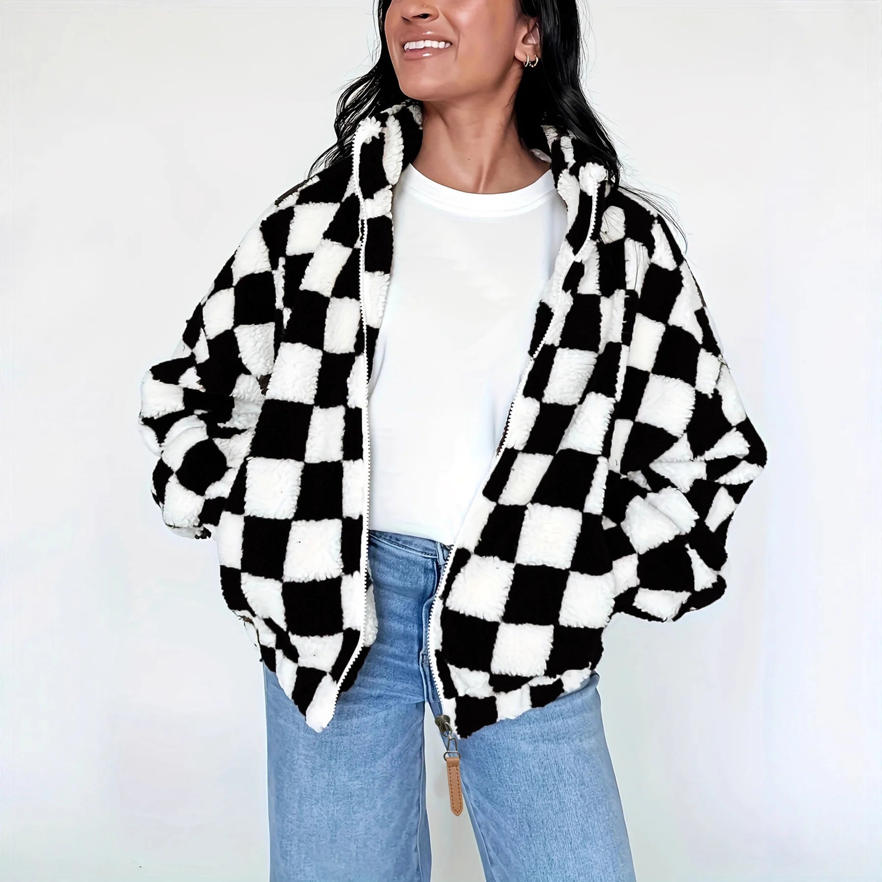 Plaid Bomber Jacket