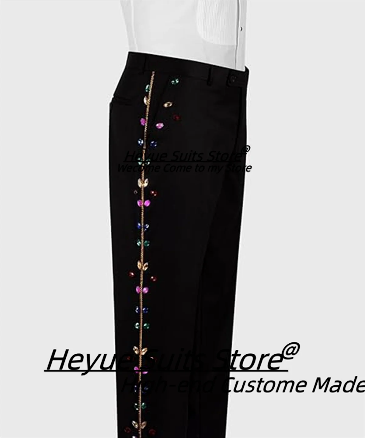 Trajes de hombre elegantes y personalizados para baile de graduación de lujo, esmoquin de boda de alta gama para novio, conjuntos de 2 piezas, blazers de fiesta para hombre, disfraz de negocios para hombre