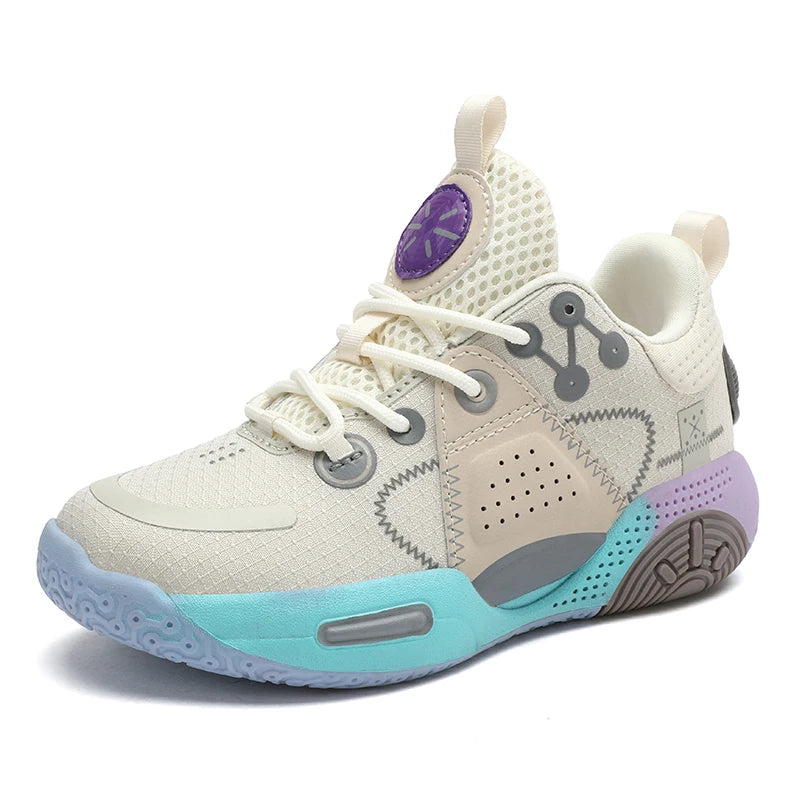 Chaussures de basket-ball pour enfants, baskets de sport antidérapantes, légères et respirantes, pour garçons et filles