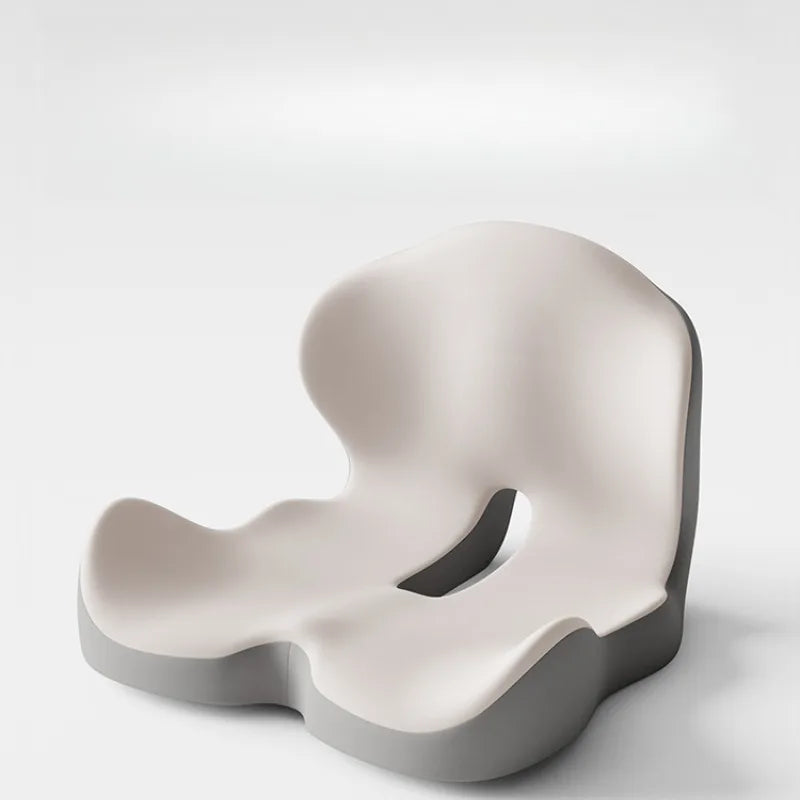 Cojín de espuma viscoelástica de una pieza para oficina, embellecedor de caderas, alivia la columna y con soporte lumbar.