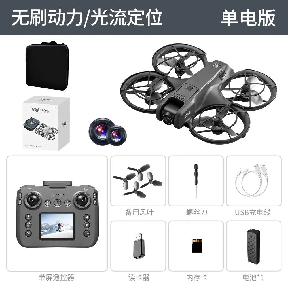 Xiaomi New V666 Mini Drone 4K Professional Aerial 8k Dual Camera Intelligent obstacle avoidance Brushless Quadcopter Kid RC Toy