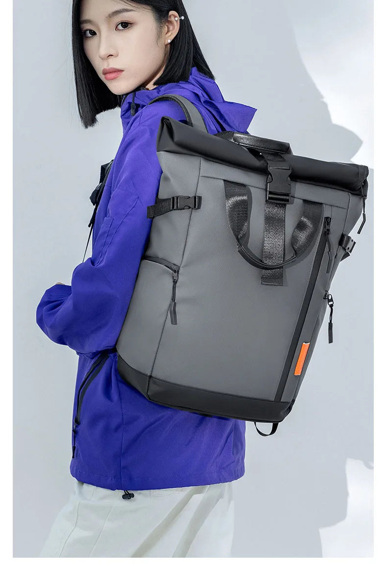 Men's Travel Camping Bag 15.6inch Laptop Computer Backpack Outdoor Waterproof Hiking School College Business Trekking Rucksack