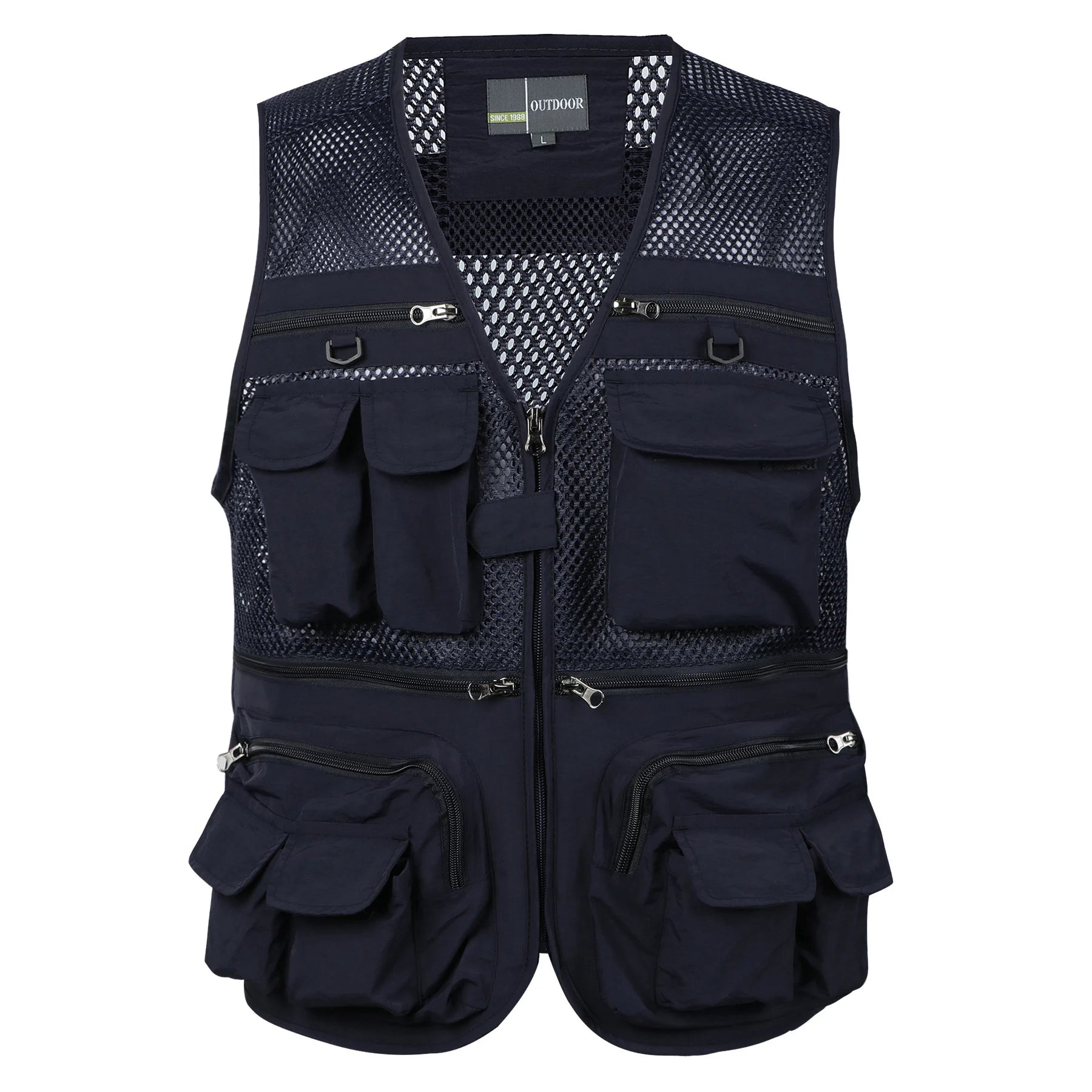 Chaleco para hombre táctico con correas, abrigo, chaleco de fotógrafo de verano, herramientas, muchos bolsillos, malla, trabajo, chaqueta sin mangas para hombre