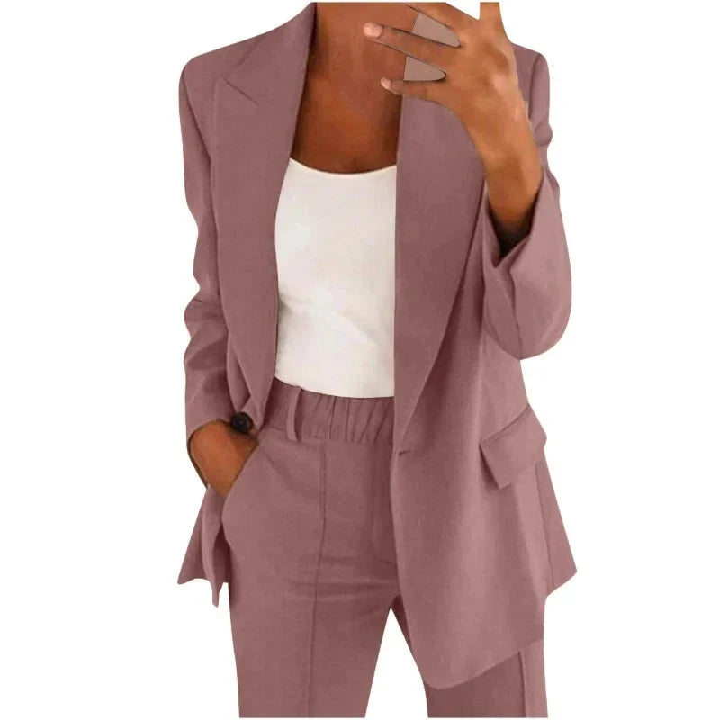 Ensemble chemise et veste cintrées pour femme – Élégant, moderne et parfait pour toutes les saisons