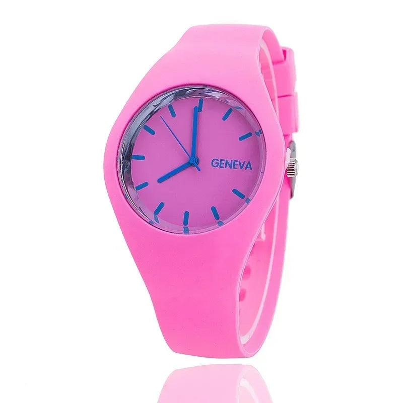 Reloj de cuarzo de silicona tipo gelatina