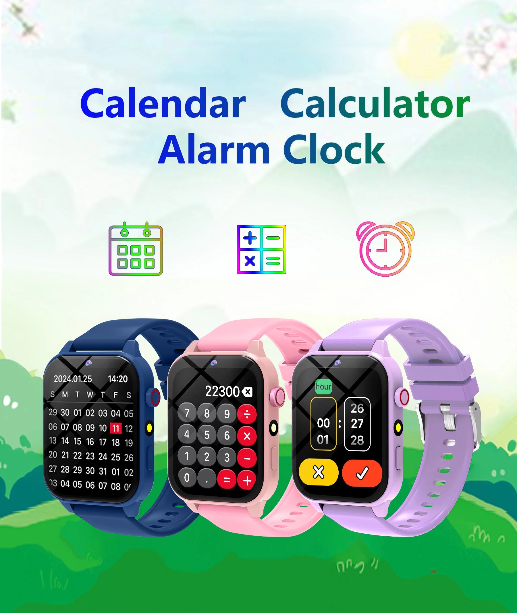 Montre connectée pour enfants, 18 jeux, étanche, lampe torche, télécommande, photographie, cadeau de vacances et d'anniversaire pour garçons et filles