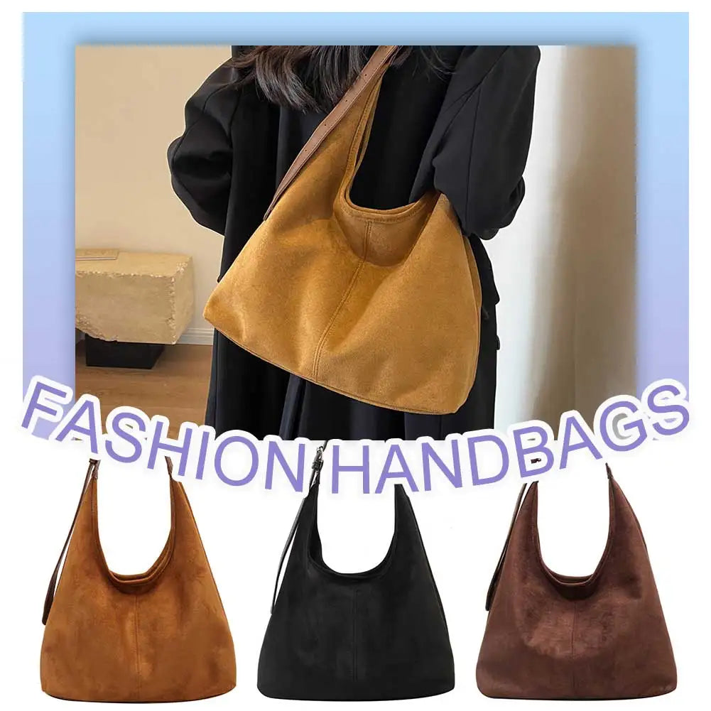 Suede Hobo Tote