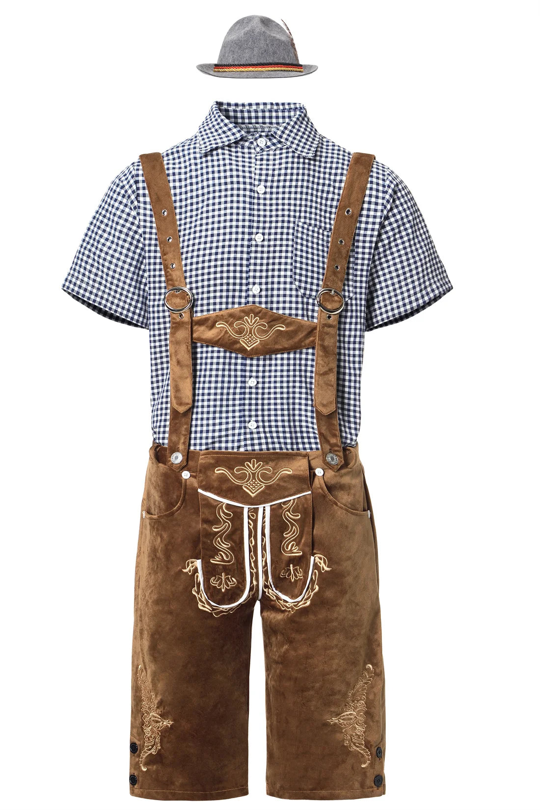 Male Lederhosen Oktoberfest Costumes Bavarian German Beer Festival Cosplay Carnival Halloween Party Outfit For Adult Men
