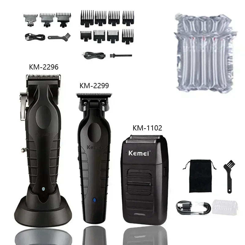 Kemei KM-2299 Máquina cortapelo recortadora de cabello para hombre, cortadora de pelo profesional