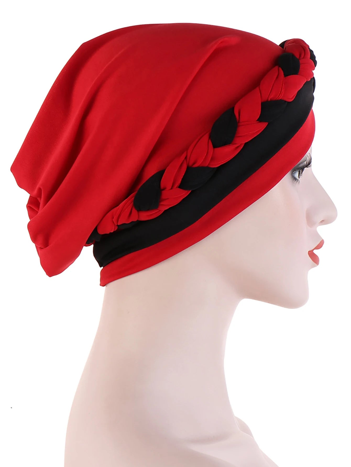 Chapeau turban torsadé à blocs de couleurs pour femmes, foulard africain, bonnet, couvre-chef contre le cancer, chimio, couvre-chef pour femmes