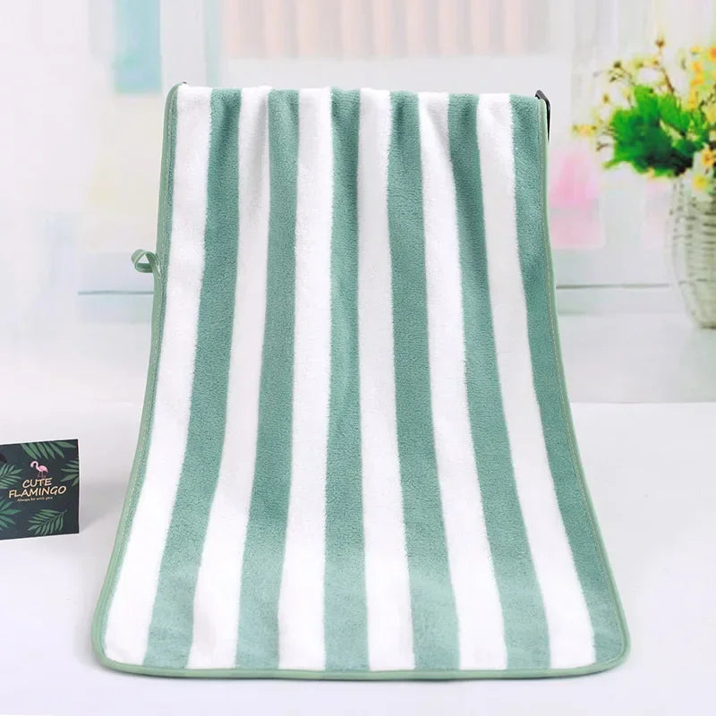 Serviette de bain pour adultes, grande serviette de plage, absorbante, séchage rapide, enveloppement corporel, serviettes de douche pour le visage et les cheveux, 2 pièces 70 x 140 cm 35 x 75 cm