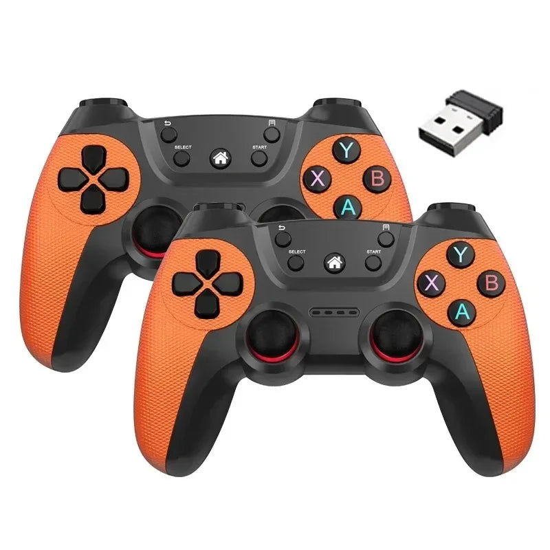 Wireless doubles game Controller For Linux/Android phone For Game Box Game stick PC Smart TV Box 2.4G gamepad Joystick