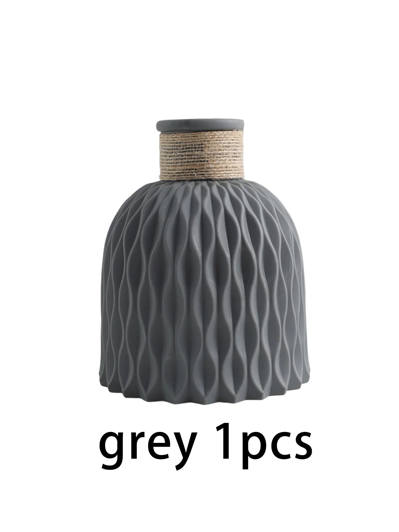 Vase décoratif de table en plastique 1/2, vase moderne de célébrité Internet, décoration de salle à manger et de salon, non hydroponique