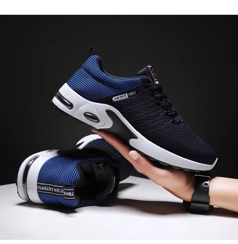 Zapatos de hombre primavera nueva tendencia zapatos de hombre transpirables con cordones zapatillas de correr versión coreana de zapatos ligeros casuales para caminar hombre