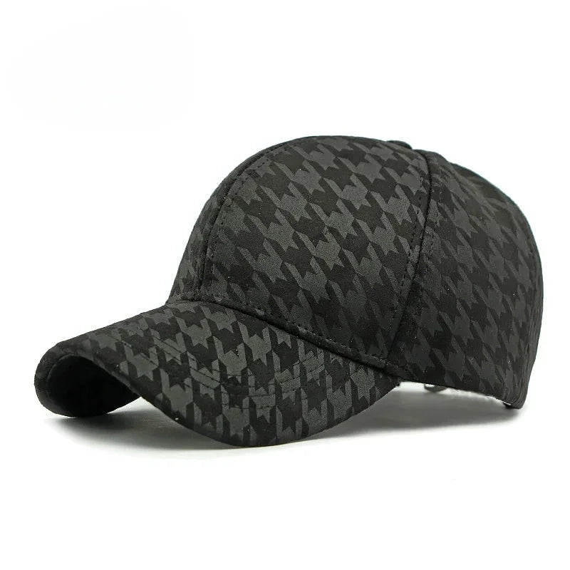 Classic Houndstooth Sun Cap