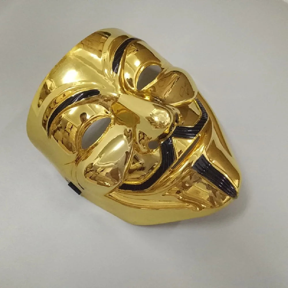 Máscaras de Cosplay de Halloween Máscara de Anónimo de V de Vendetta para Adultos y Niños, Máscara Temática de Película, Regalo de Fiesta, Accesorio de Disfraz de Cosplay