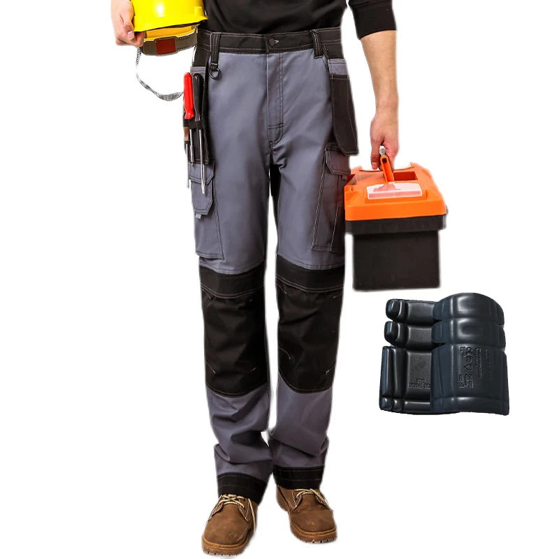 Pantalones de trabajo multifuncionales para hombre Pantalones de trabajo con cintas reflectantes